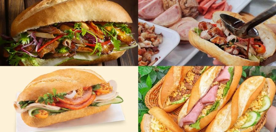 Bánh mì 362 quận 7 nhân thịt nướng thơm ngon và rau củ tươi