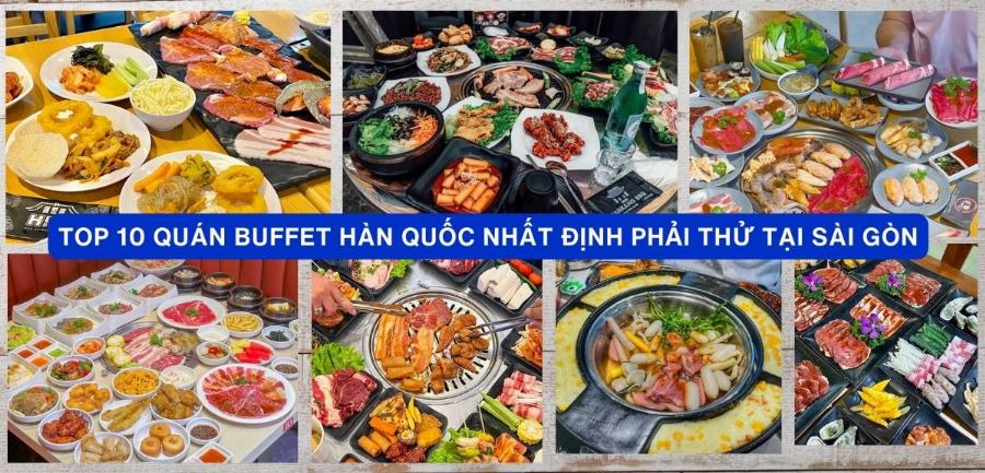 Bàn tráng miệng đa dạng bánh ngọt và trái cây tại buffet The Maris quận 7