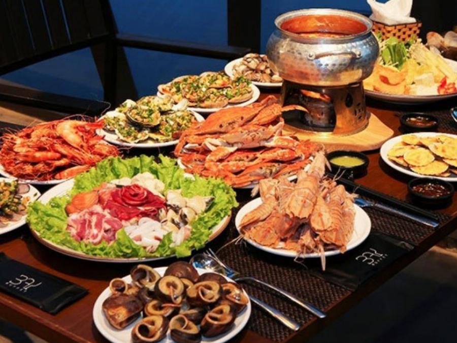 buffet dìn ký quận 7 hải sản tươi sống đa dạng