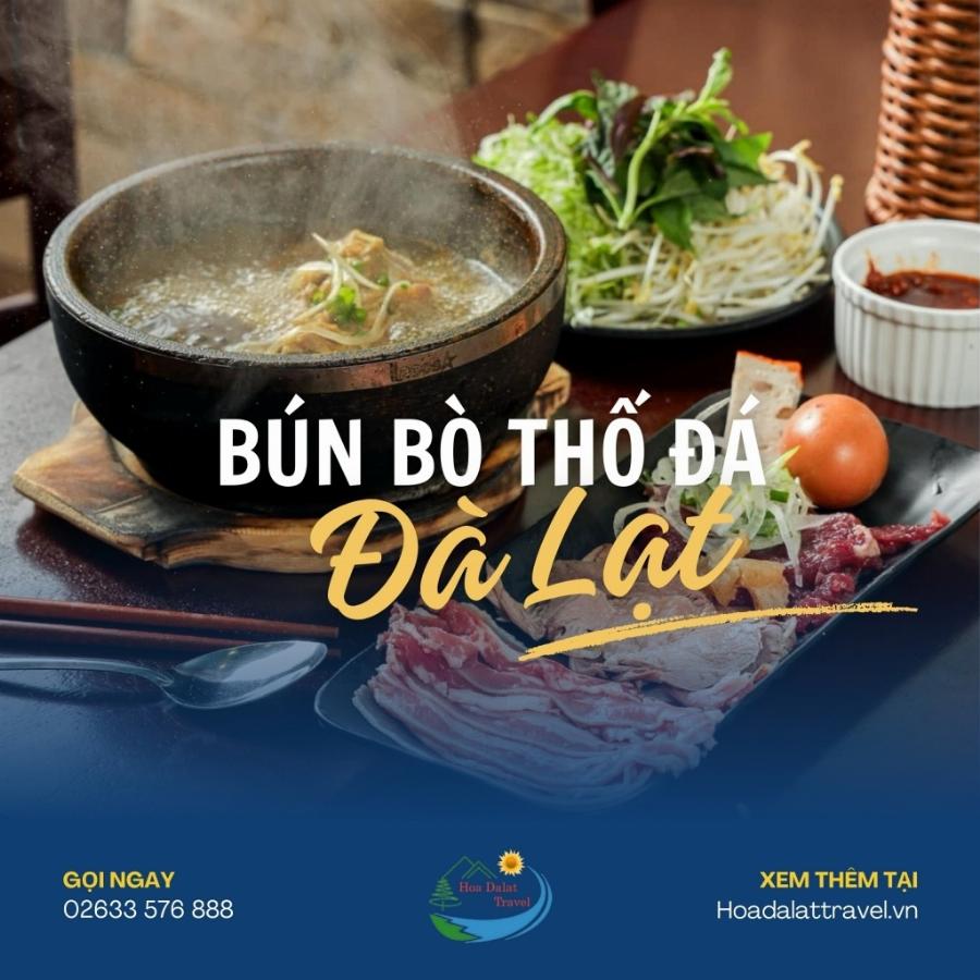 bun bo thanh huong topping phong phu da dang