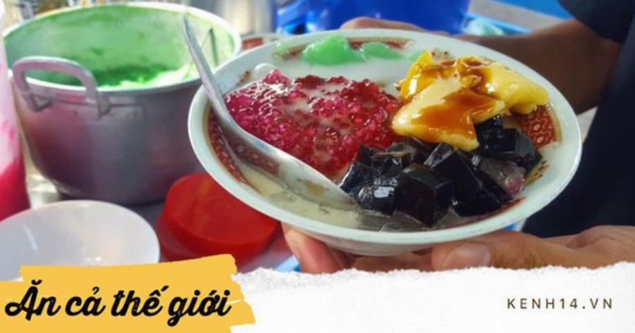 Ly chè Ice Kachang đá bào đầy màu sắc tại quận 7