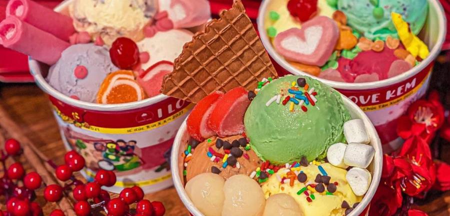 không gian baskin robbins quận 7 thiết kế hiện đại