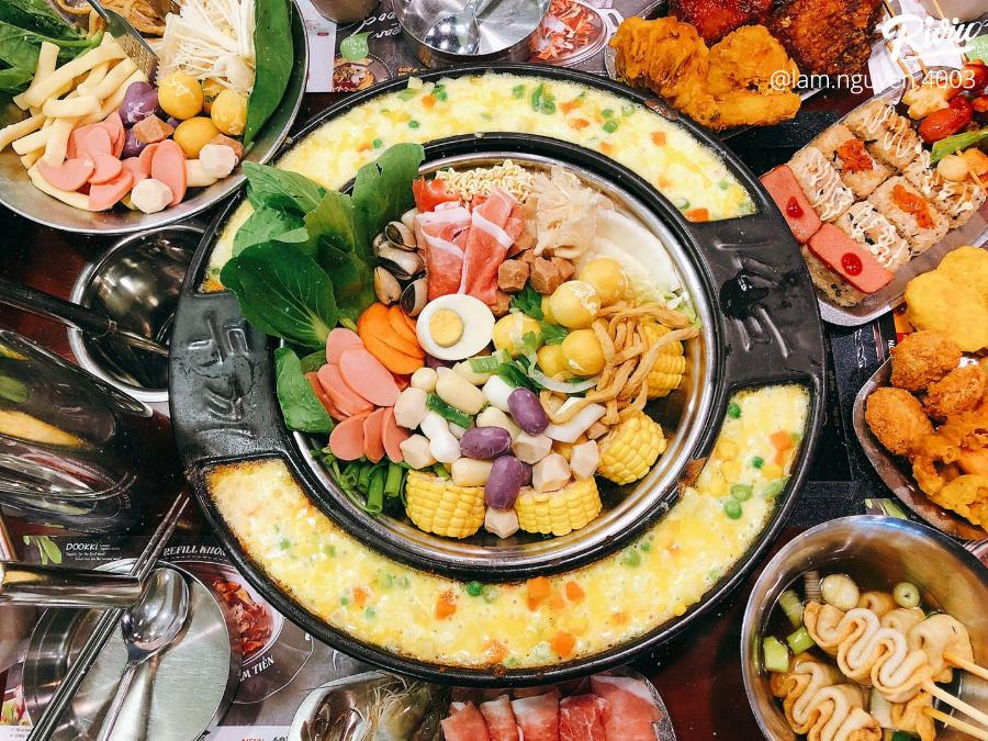 thực đơn buffet poseidon quận 7 đa dạng các món nướng hấp dẫn