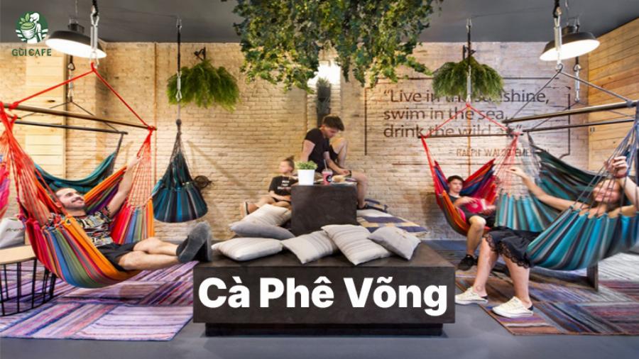 Quán cafe võng quận 7 với không gian xanh mát nhiều cây cối tạo cảm giác thư giãn