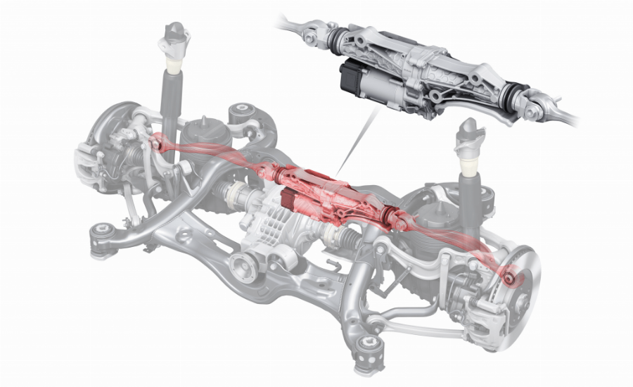 Camera của hệ thống Audi Pre Sense City gắn trên kính chắn gió quét đường phía trước