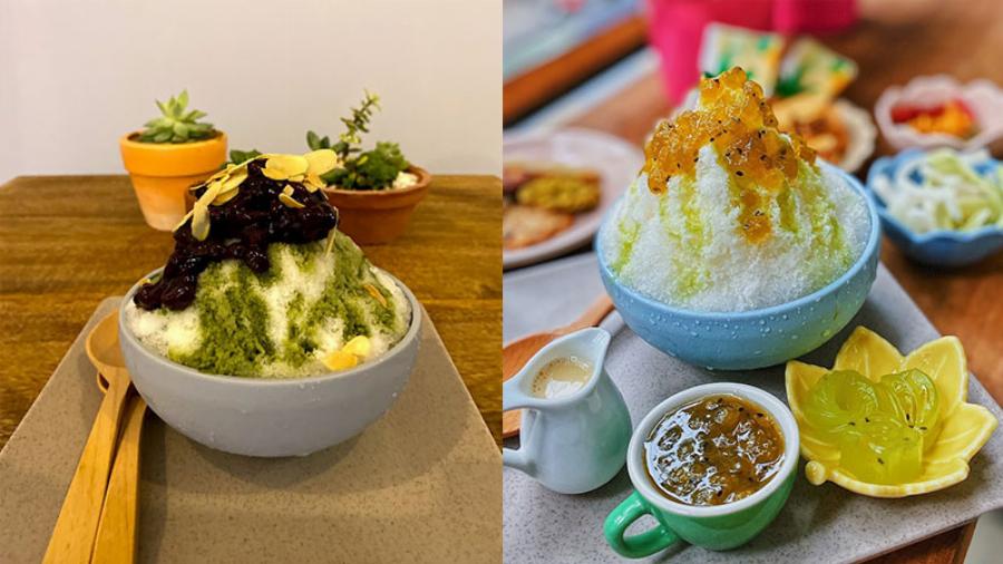 Bingsu đậu đỏ Nguyễn Trãi topping hấp dẫn, đá bào mịn