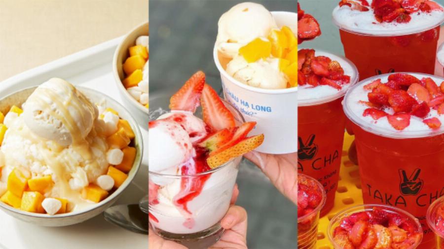 Bingsu phô mai xoài tươi mát, giải nhiệt mùa hè