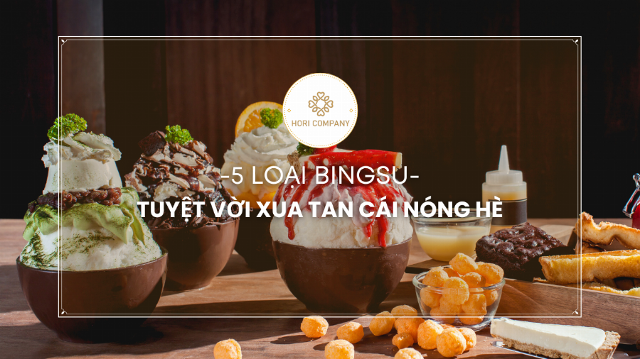 Bingsu Sulbing với nhiều topping hấp dẫn như bánh gạo, trái cây và kem tại Hồ Chí Minh