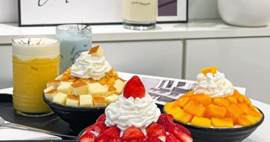 Bingsu trà xanh tại Snow Island Coffee với hương vị đậm đà