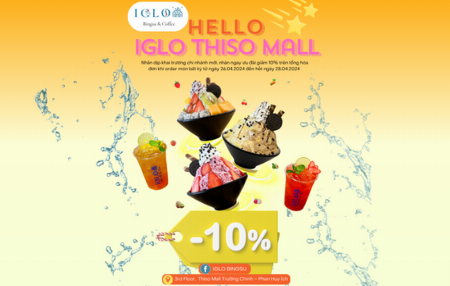 Bingsu xoài thơm ngon tại Sul Sul Bingsu Quận 10