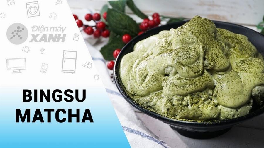 Hướng dẫn các bước làm kem matcha bingxue tại nhà