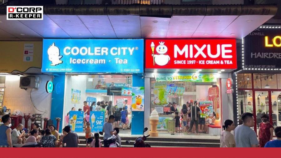 Chuỗi cửa hàng trà sữa trung cấp cạnh tranh Mixue