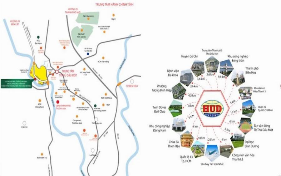 Co.opmart Bình Dương vị trí thuận tiện dễ dàng tiếp cận từ nhiều khu vực.