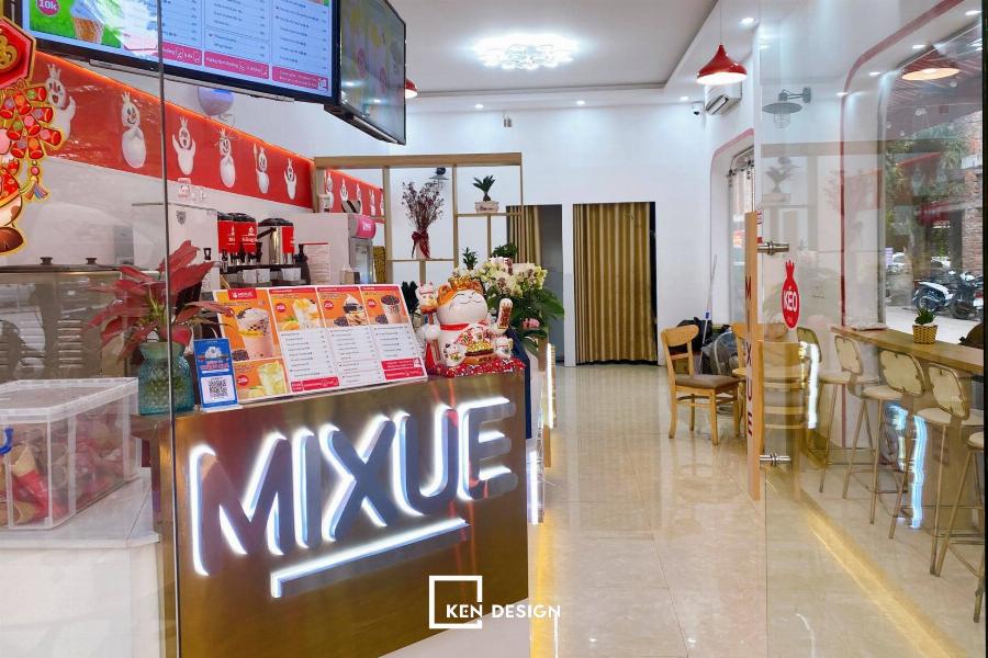 Hình ảnh quảng cáo khuyến mãi của Mixue tại Mỹ Tho
