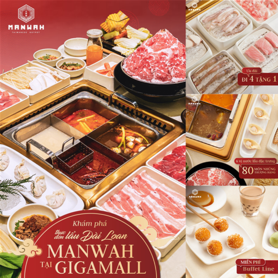 Manwah Gigamall không gian sang trọng hiện đại