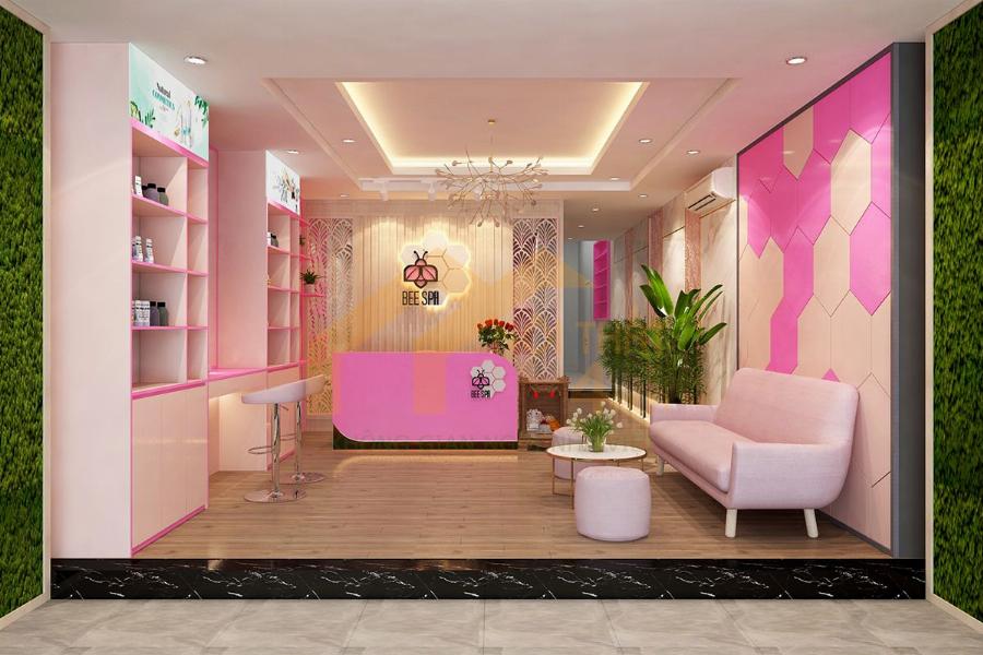 Massage Thúy Huỳnh Quận 12 không gian thư giãn, ánh sáng dịu nhẹ, trang trí tinh tế tạo cảm giác thoải mái