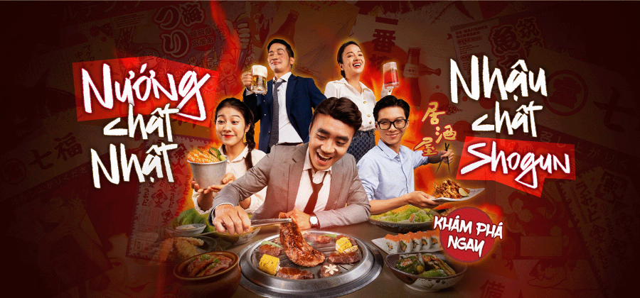 Menu nhà hàng Shogun Parc Mall với nhiều món ăn hấp dẫn