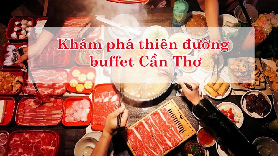 Quầy line buffet thịt nướng tươi ngon đa dạng tại King BBQ Sense City Cần Thơ gồm bò Mỹ, heo, hải sản