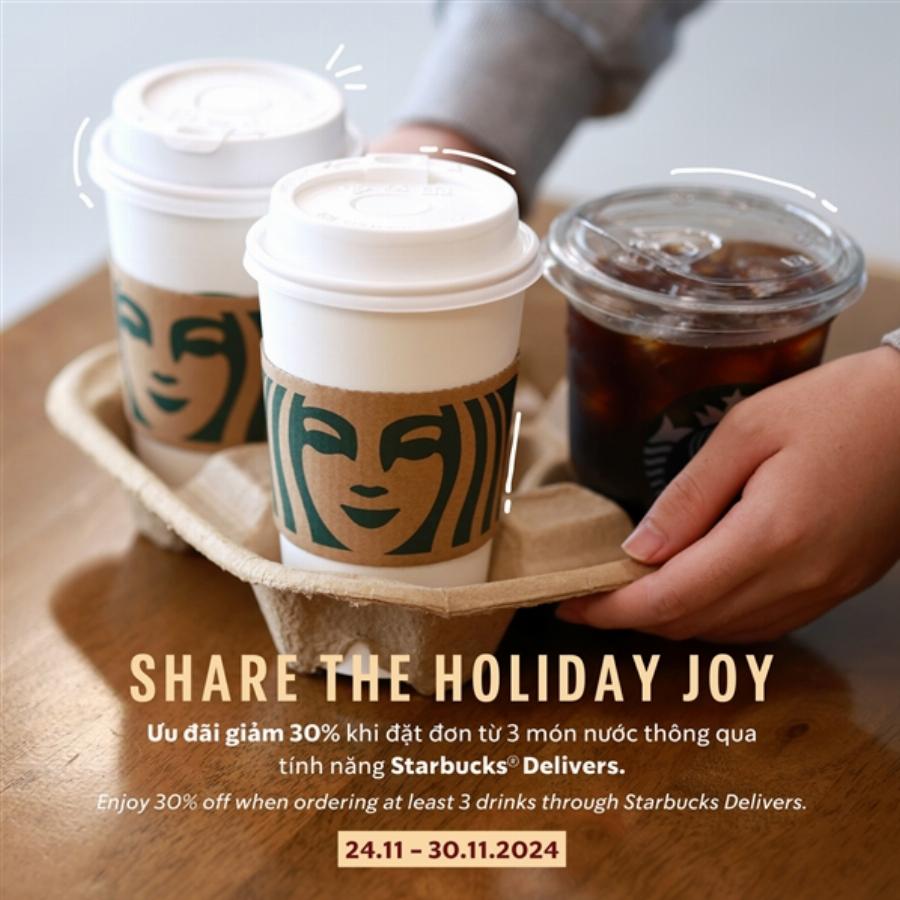 Starbucks Gigamall chương trình khuyến mãi ưu đãi