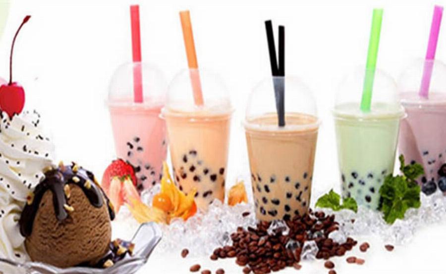 Hình ảnh các loại topping trà sữa đa dạng tại Mixue Lạc Long Quân