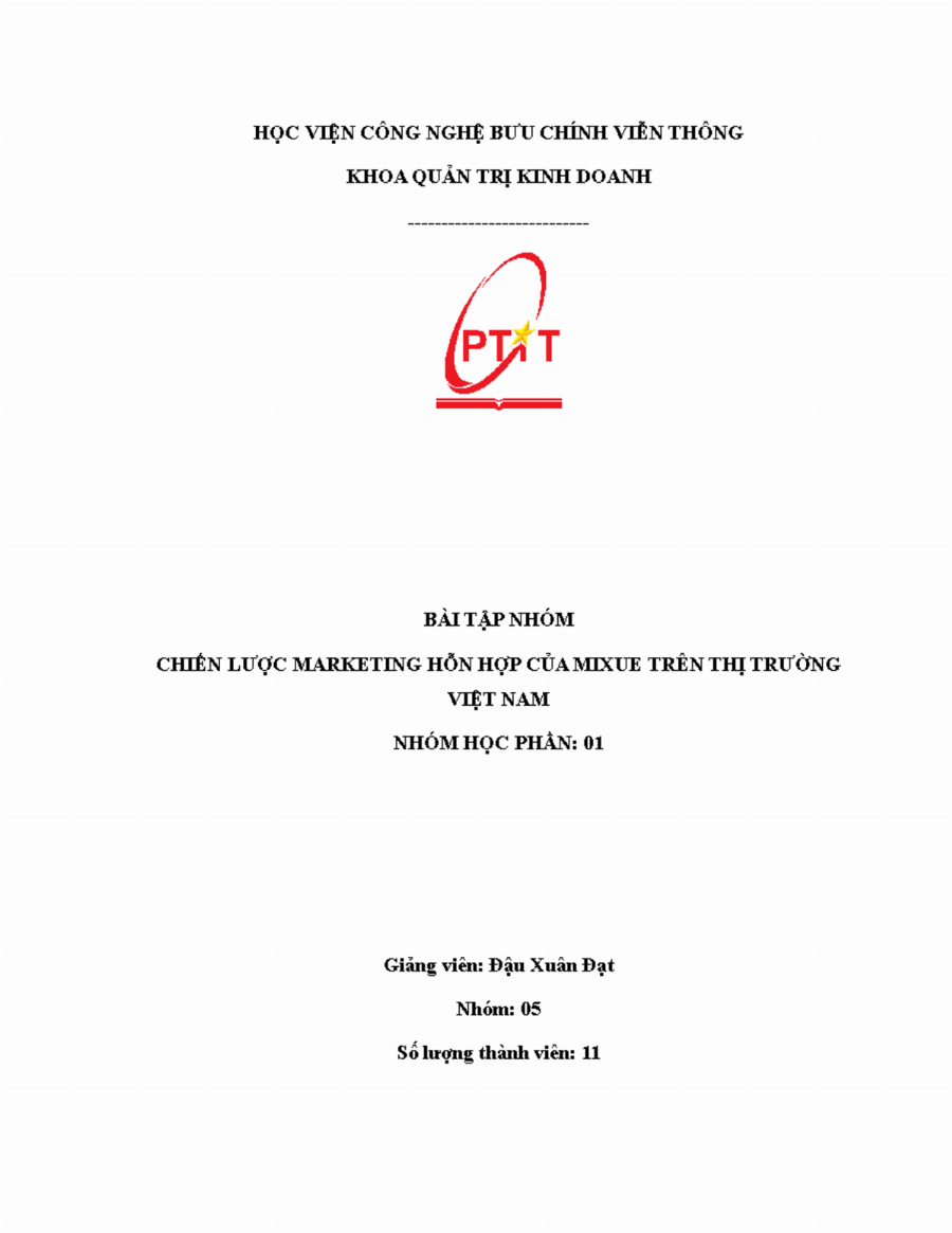 Trà kem mâm xôi Mixue marketing