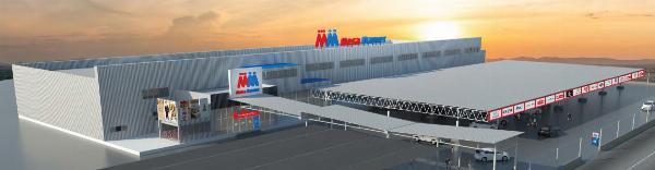 Hình ảnh tổng quan không gian mua sắm bên trong MM Mega Market Nha Trang với các gian hàng và lối đi rộng